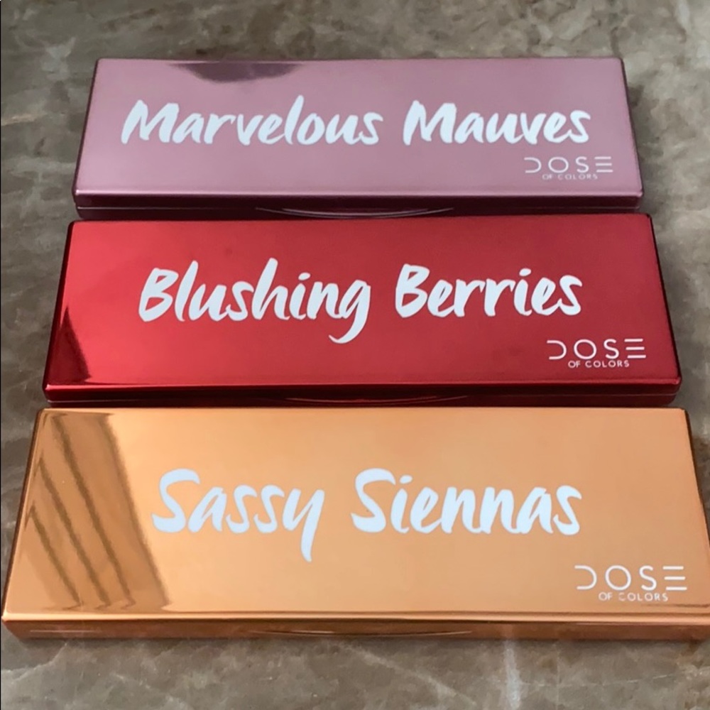 Lot of 3 Dose of Colors Eyeshadow Palettes